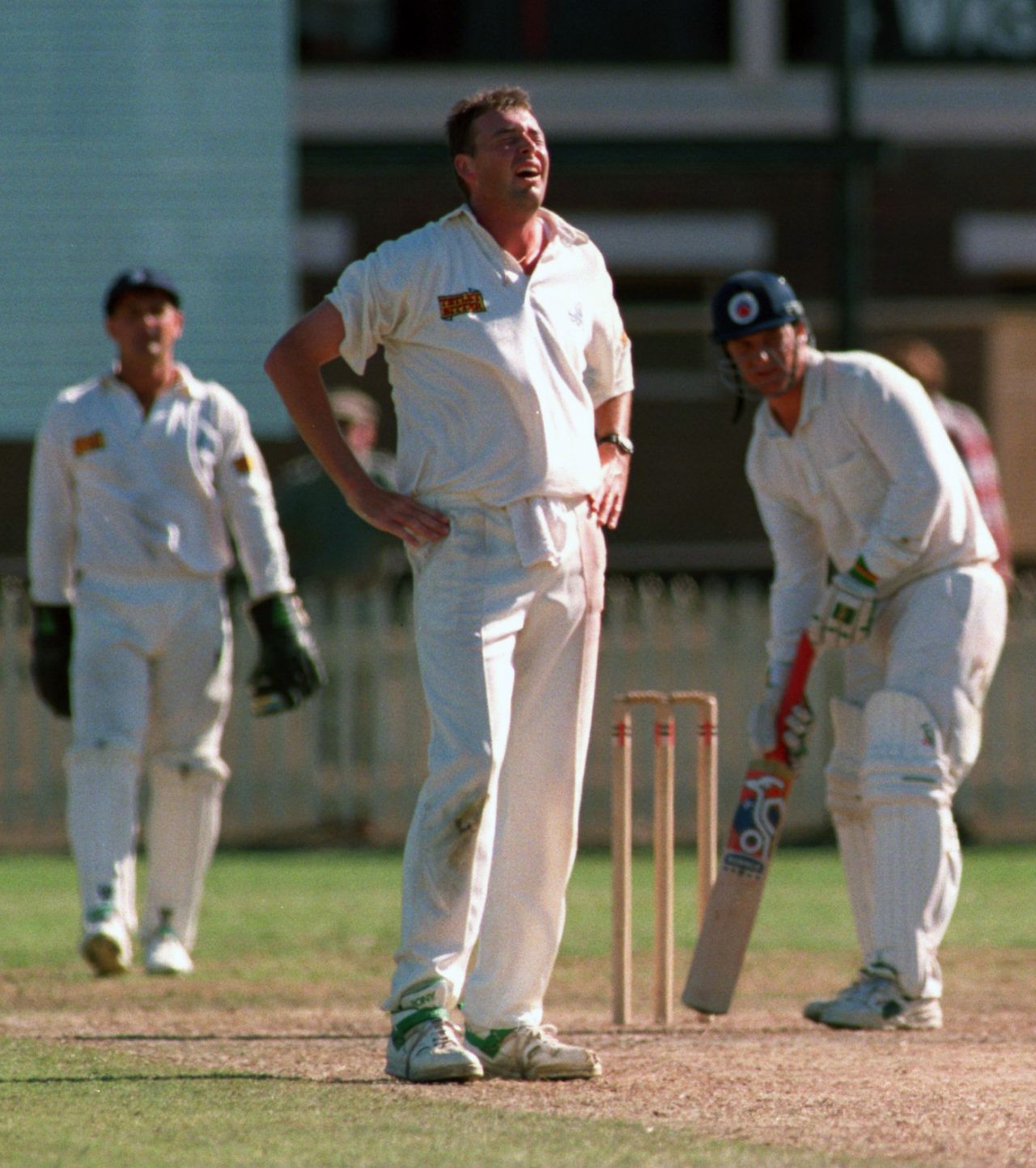 Angus Fraser took 1 for 48, Australian Cricket Academy v England XI, North Sydney Oval, December 11, 1994