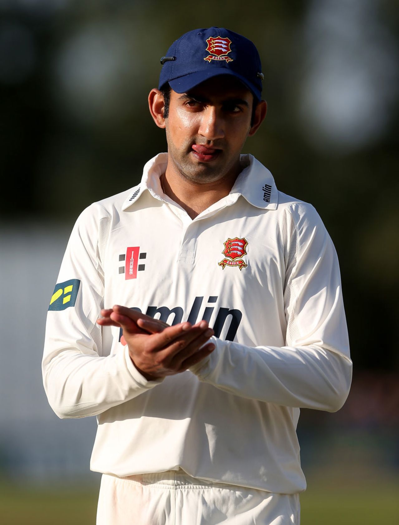 Gautam Gambhir in his first county match, Essex v Northamptonshire, County Championship, Division Two, Colchester, August 20, 2013