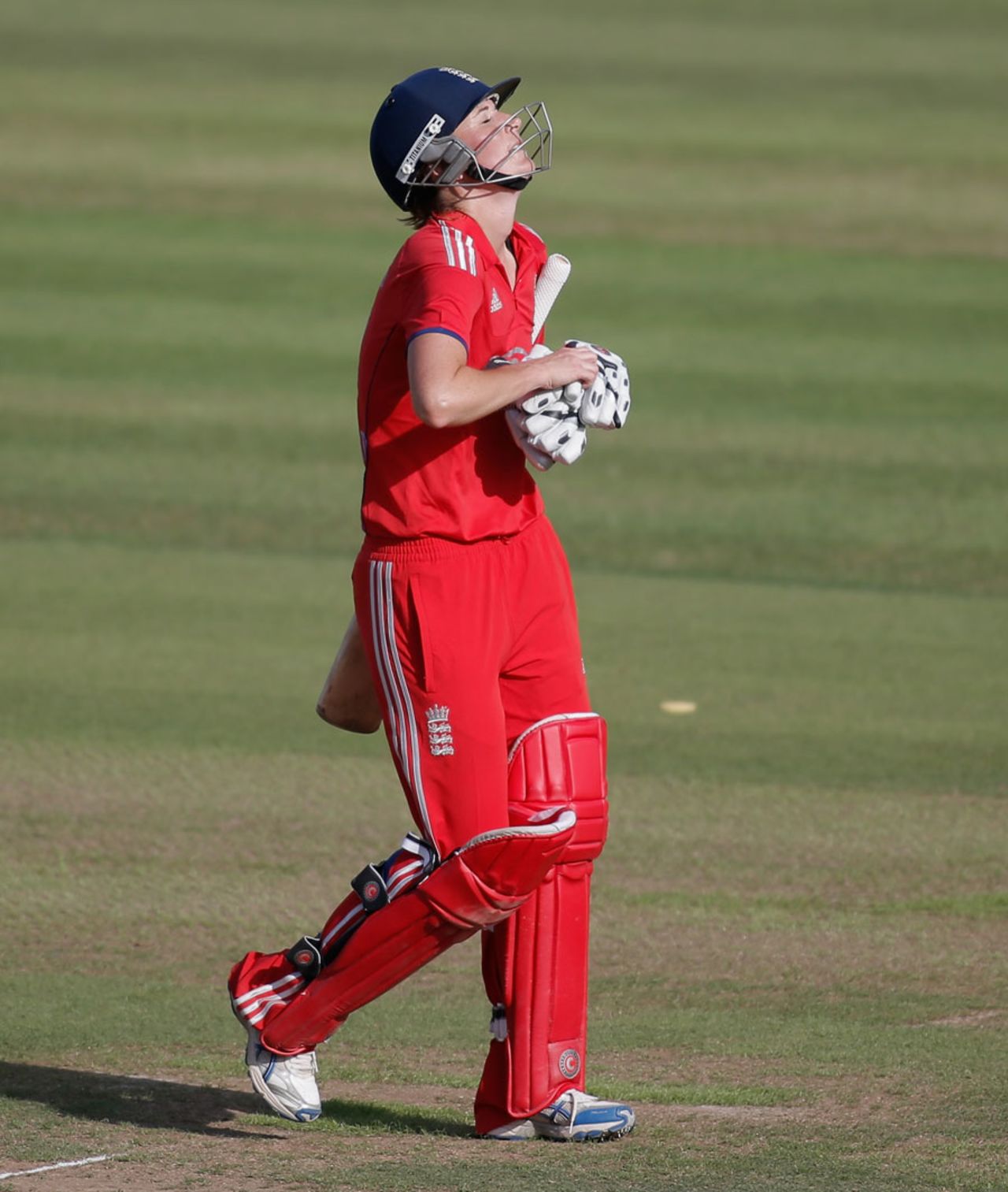 Charlotte Edwards is disappointed after getting out, England v Australia, 1st women's ODI, Lord's, August 20, 2013