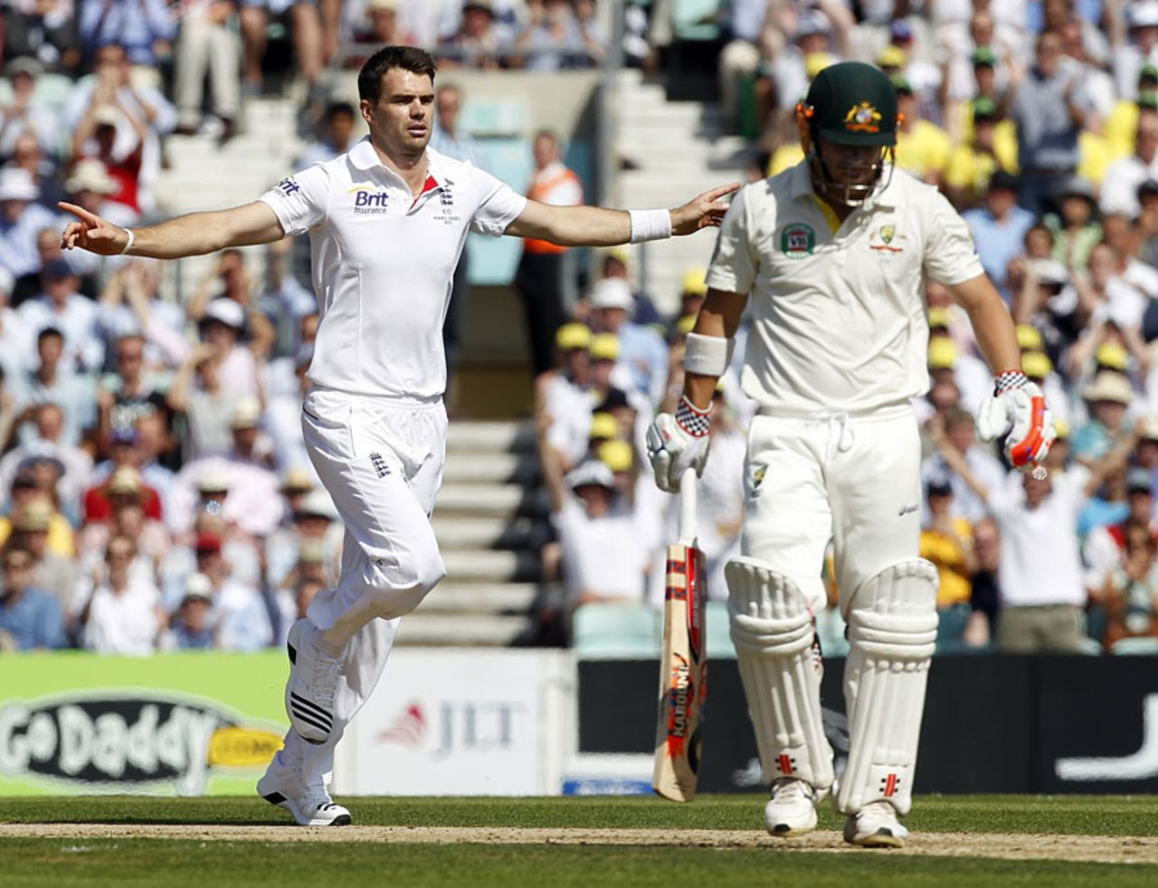 James Anderson removed David Warner early in the day, England v Australia, 5th Investec Test, The Oval, 1st day, August 21, 2013