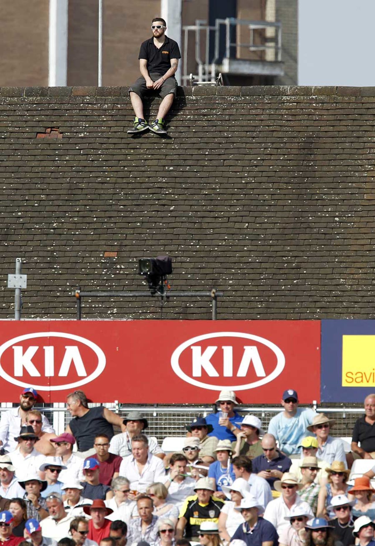 Any vantage point...and a free view, England v Australia, 5th Investec Test, The Oval, 1st day, August 21, 2013