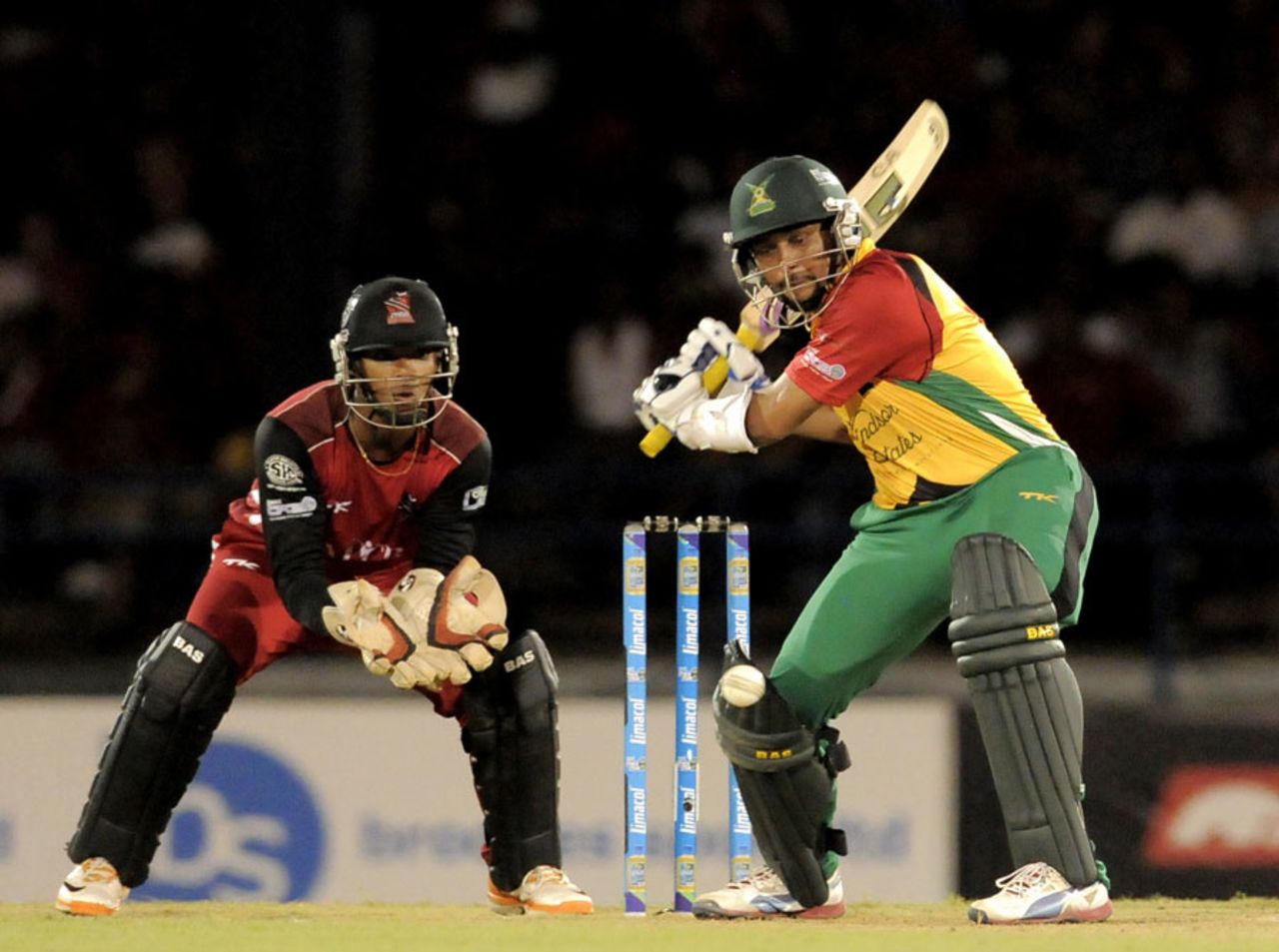 Tillakaratne Dilshan finished with figures of 2 for 14 off four overs and scored 39, Trinidad & Tobago Red Steel v Guyana Amazon Warriors, Caribbean Premier League 2013, 1st semi-final, Port-of-Spain, August 22, 2013
