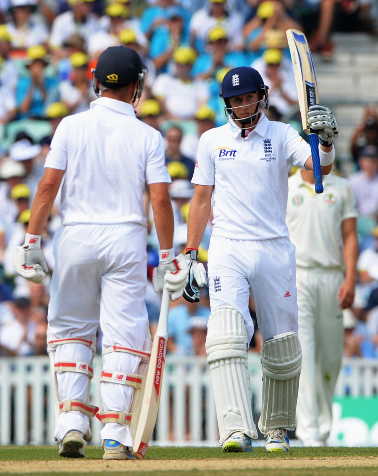 Joe Root passed 50 for the second time in the series, England v Australia, 5th Investec Test, The Oval, 3rd day, August 23, 2013