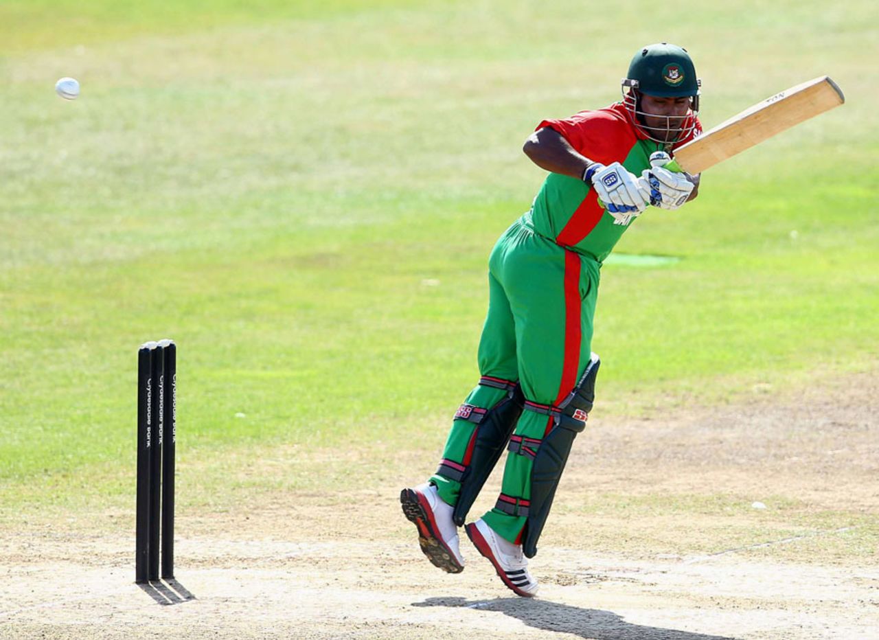 Imrul Kayes fell just as he got going, England Lions v Bangladesh A, 3rd unofficial ODI, Taunton, August 24, 2013
