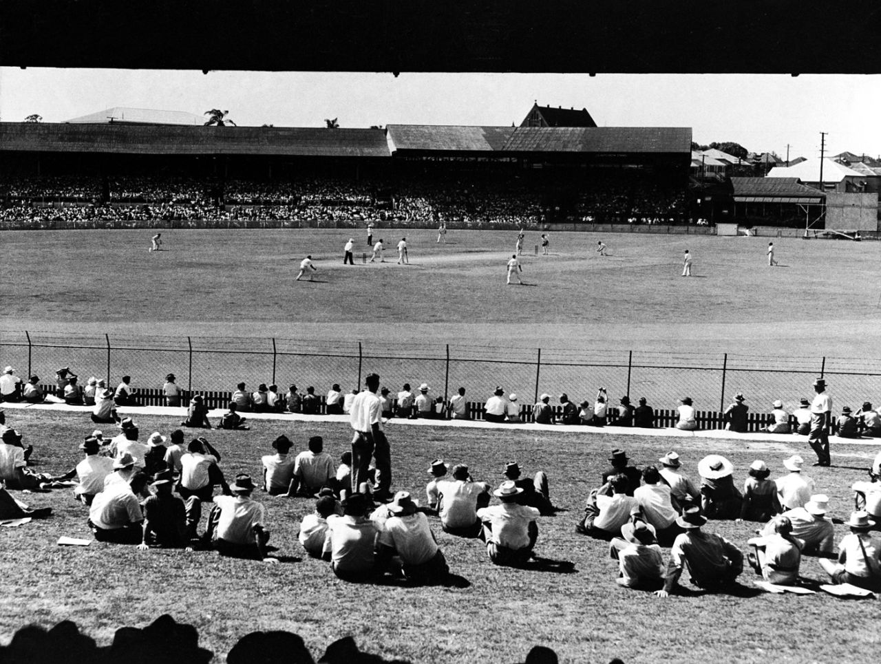 A general view of the Gabba, Queesnland v MCC, 2nd day, Brisbane, November 24, 1962