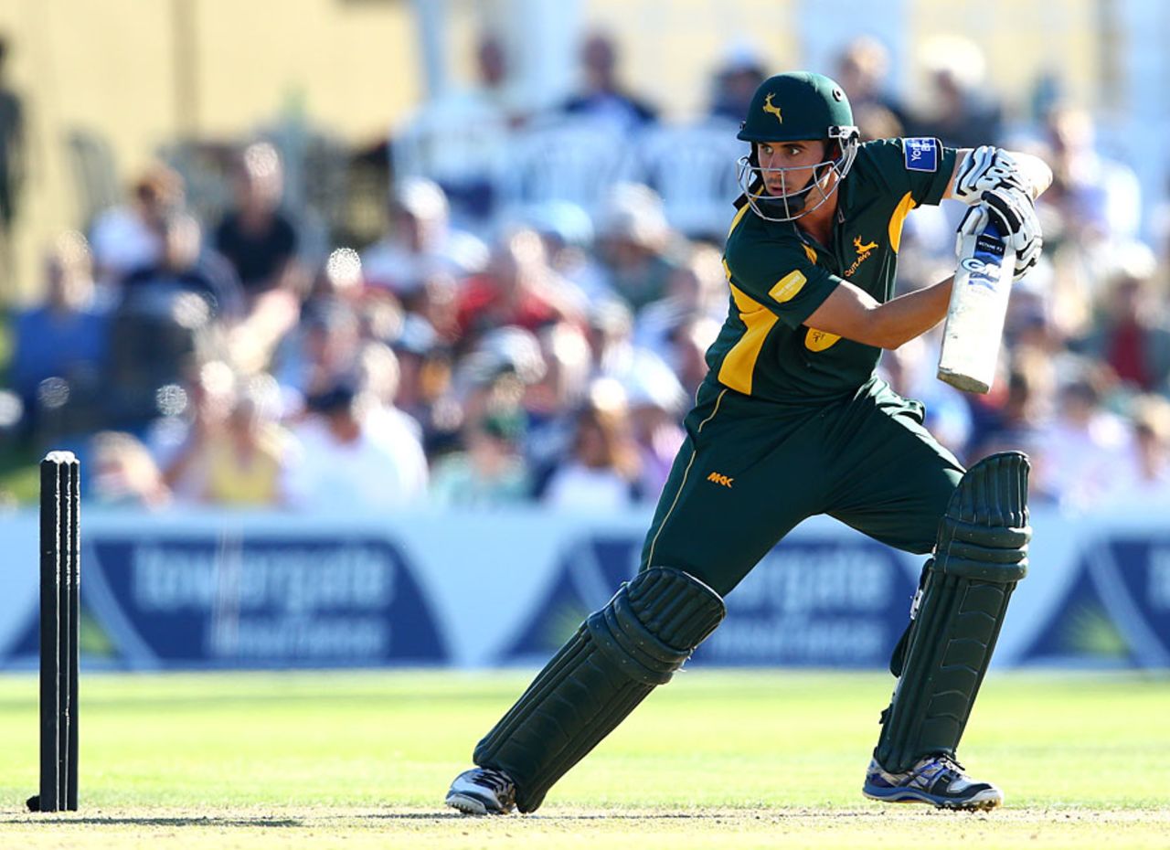 Alex Hales guided Nottinghamshire's chase with 74, Kent v Nottinghamshire, YB40 Group A, Canterbury, August 26, 2013