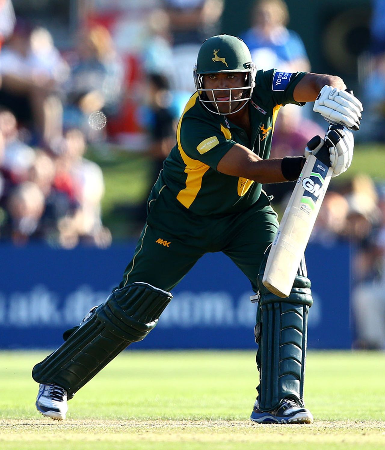 Samit Patel produced a solid all-round display, Kent v Nottinghamshire, YB40 Group A, Canterbury, August 26, 2013