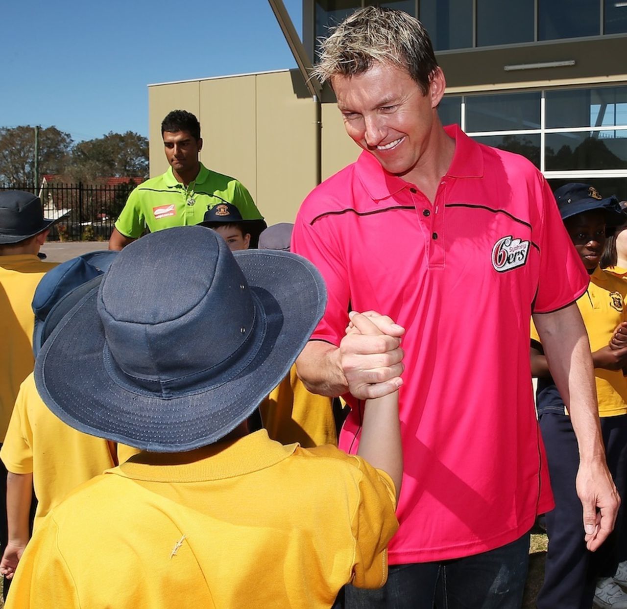 Brett Lee at a Cricket Australia community event, Sydney, August 28, 2013