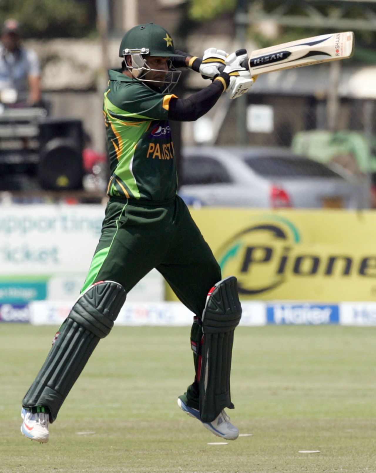 Mohammad Hafeez anchored the innings with an unbeaten 136, Zimbabwe v Pakistan, 2nd ODI, Harare, August 29, 2013