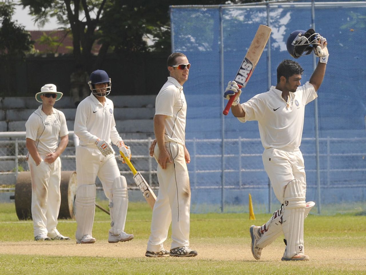 Vijay Zol made a century on his first-class debut, India A v New Zealand A, 1st unofficial Test, day 3, Visakhapatnam, August 30, 2013