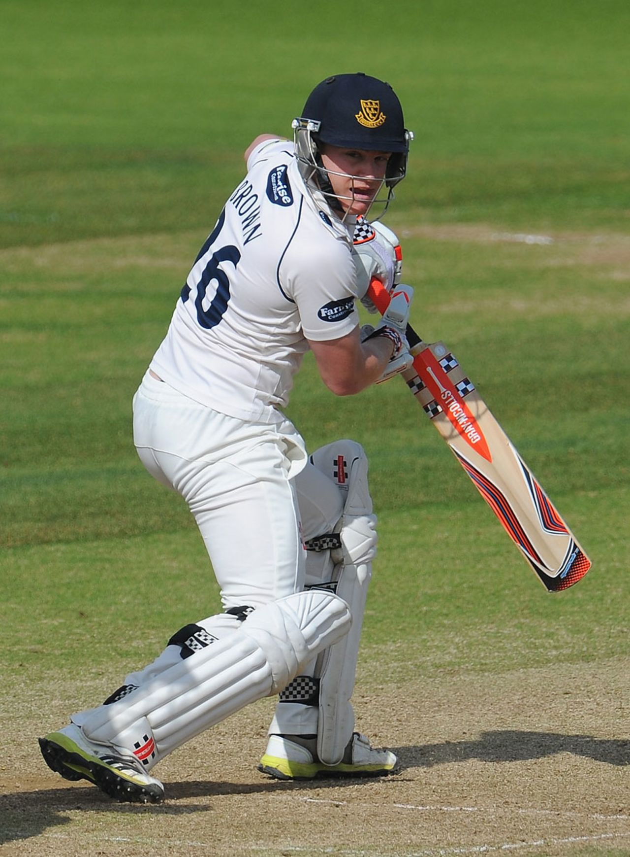 Ben Brown finished unbeaten on 21, Durham v Sussex, County Championship, Division One, Chester-le-Street, September 4, 2013