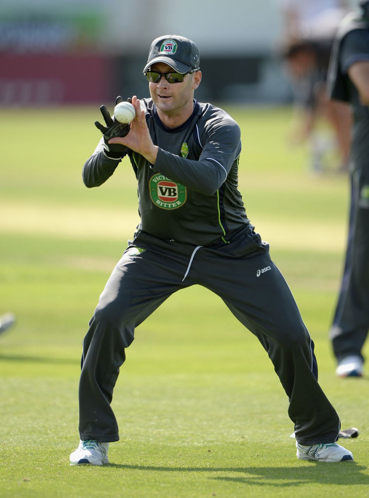 Michael Clarke in training ahead of the first ODI, Headingley, September, 5, 2013