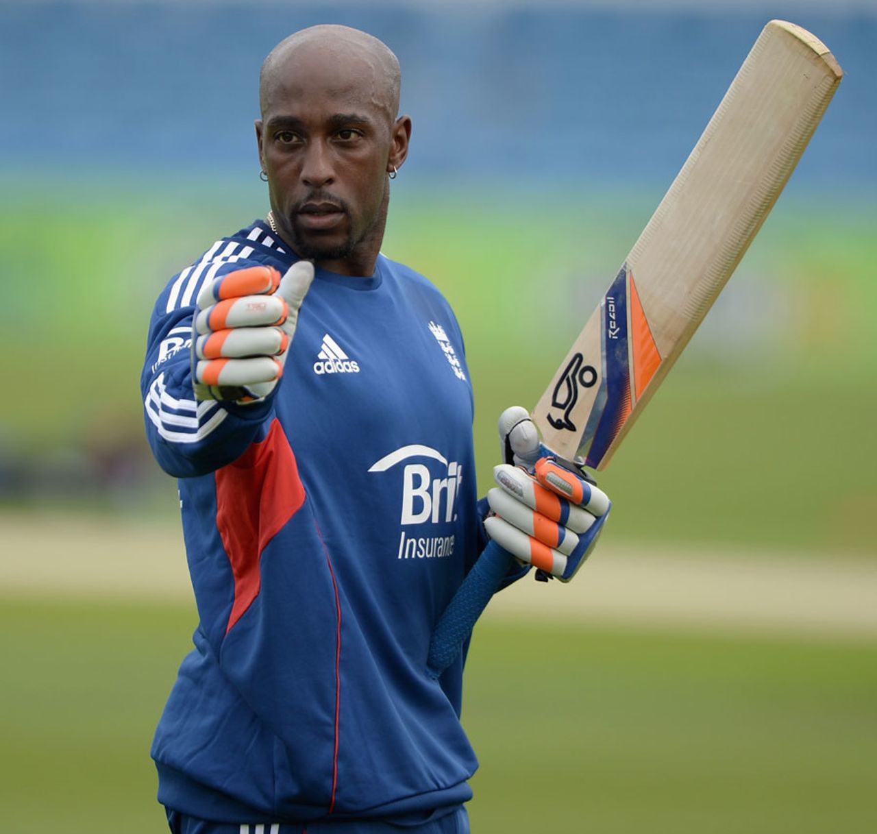 Michael Carberry waits to bat during a nets session, Headingley, September 5, 2013