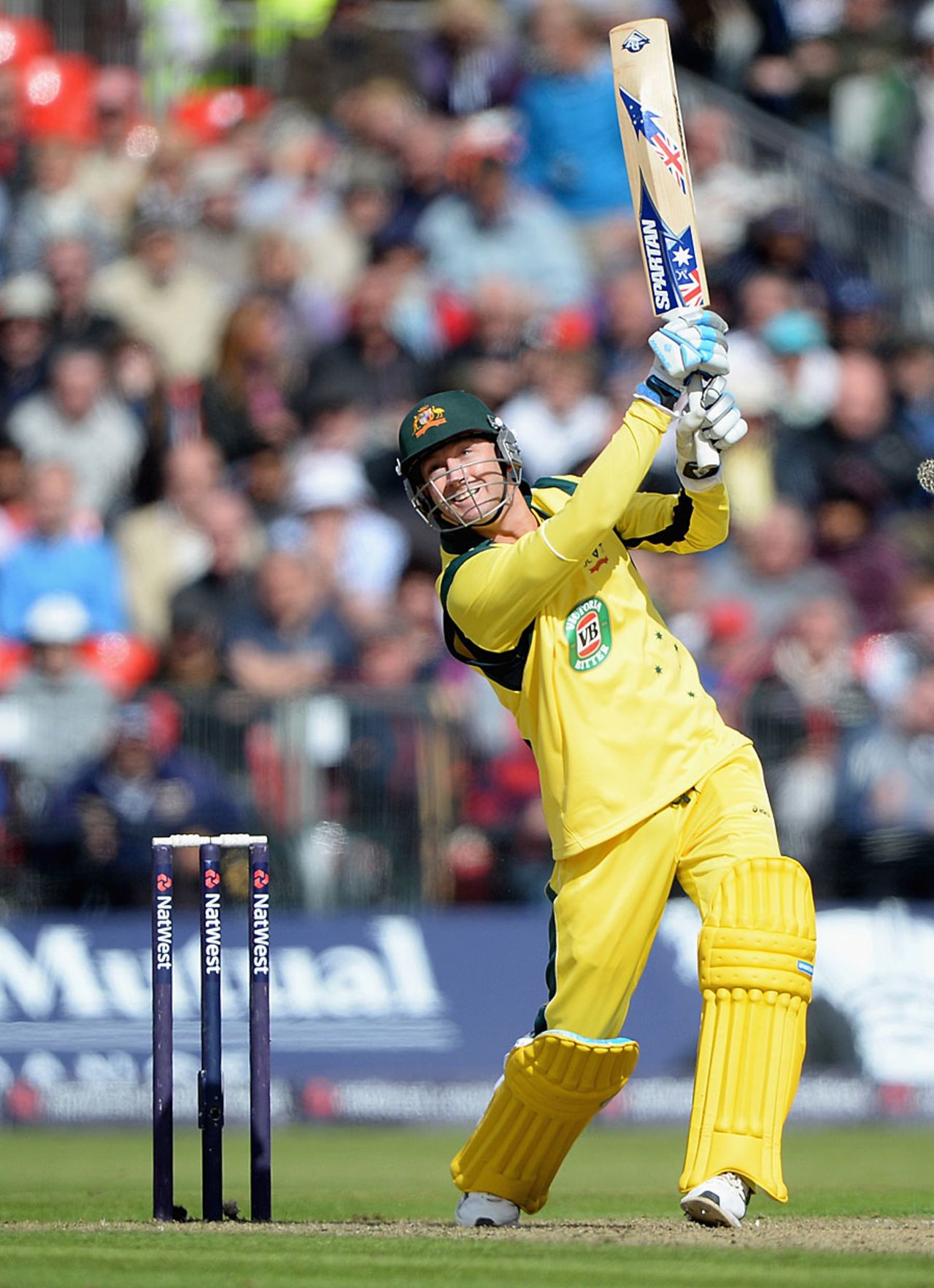 Michael Clarke goes over the top, England v Australia, 2nd NatWest ODI, Old Trafford, September 8, 2013