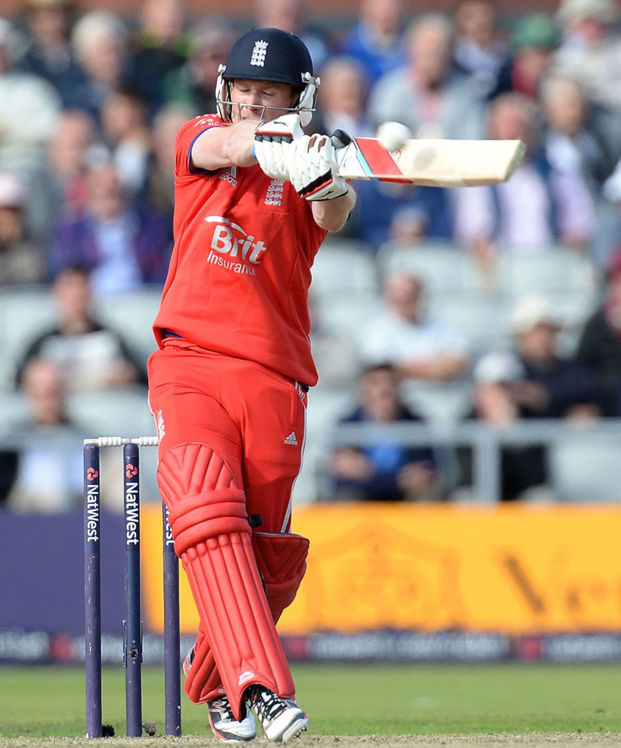 Eoin Morgan needed another big innings for his side, England v Australia, 2nd NatWest ODI, Old Trafford, September 8, 2013