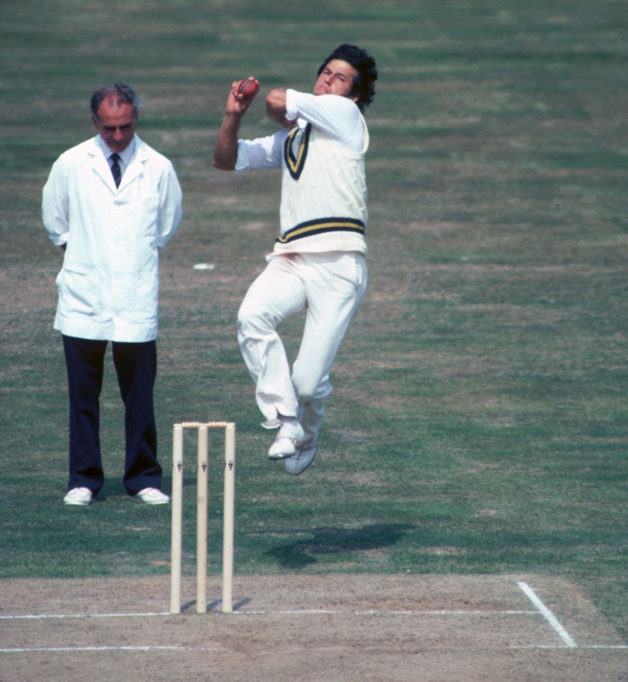 Imran Khan took 7 for 52, England v Pakistan, 1st Test, Edgbaston, 1st day, July 29, 1982