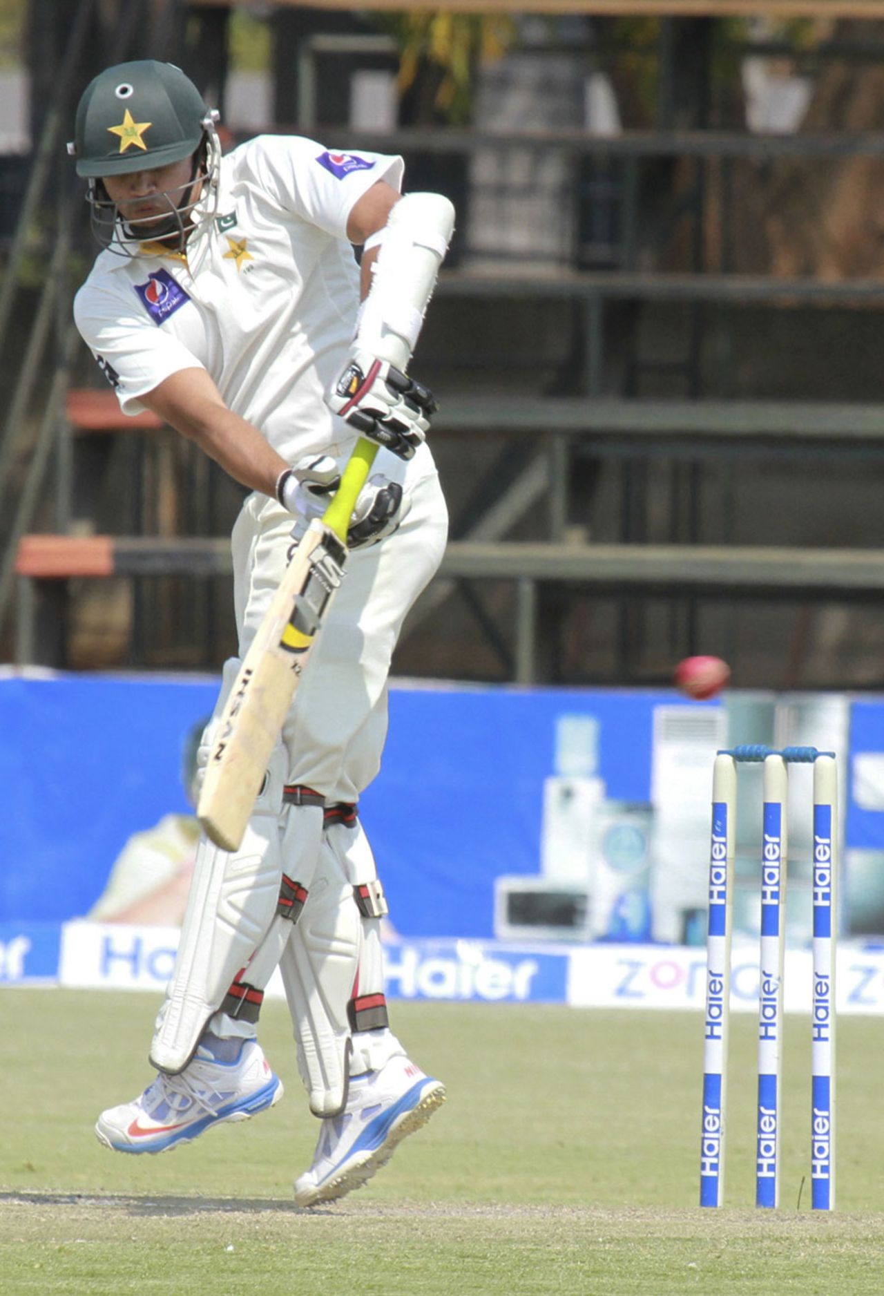 Azhar Ali plays to the leg side, Zimbabwe v Pakistan, 2nd Test, Harare, 2nd day, September 11, 2013