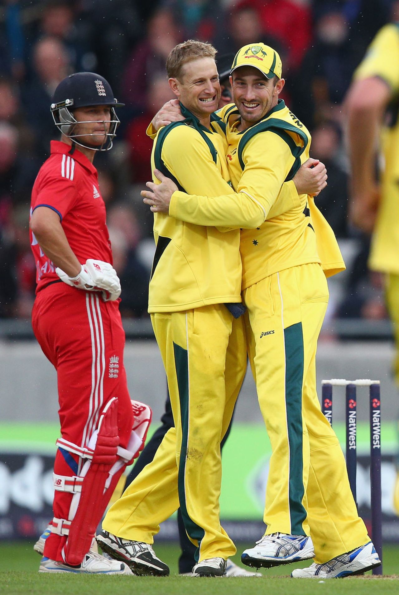 Adam Voges removed Joe Root in his opening over, England v Australia, 3rd NatWest ODI, Edgbaston, September 11, 2013