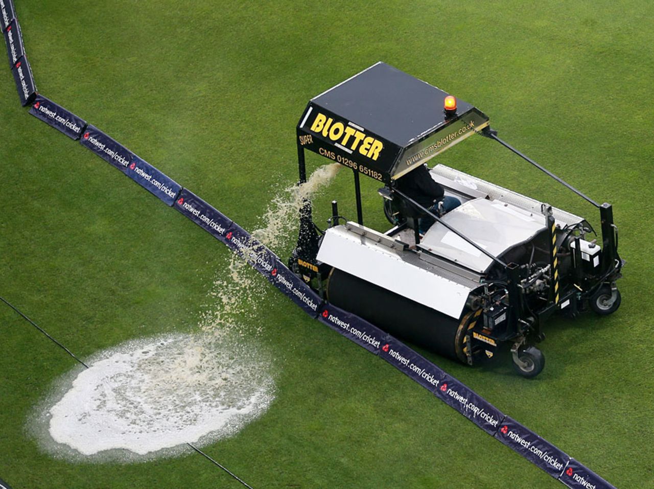 The Edgbaston Blotter was hard at work as the rain fell, England v Australia, 3rd NatWest ODI, Edgbaston, September 11, 2013