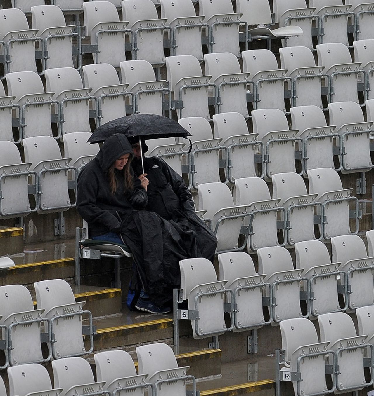 It was a bleak afternoon for the crowd, England v Australia, 3rd NatWest ODI, Edgbaston, September 11, 2013