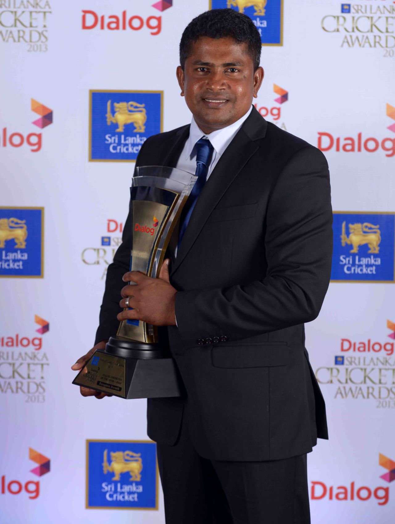 Rangana Herath was named as the men's Cricketer of the Year at the SLC awards, Colombo, September 10, 2013
