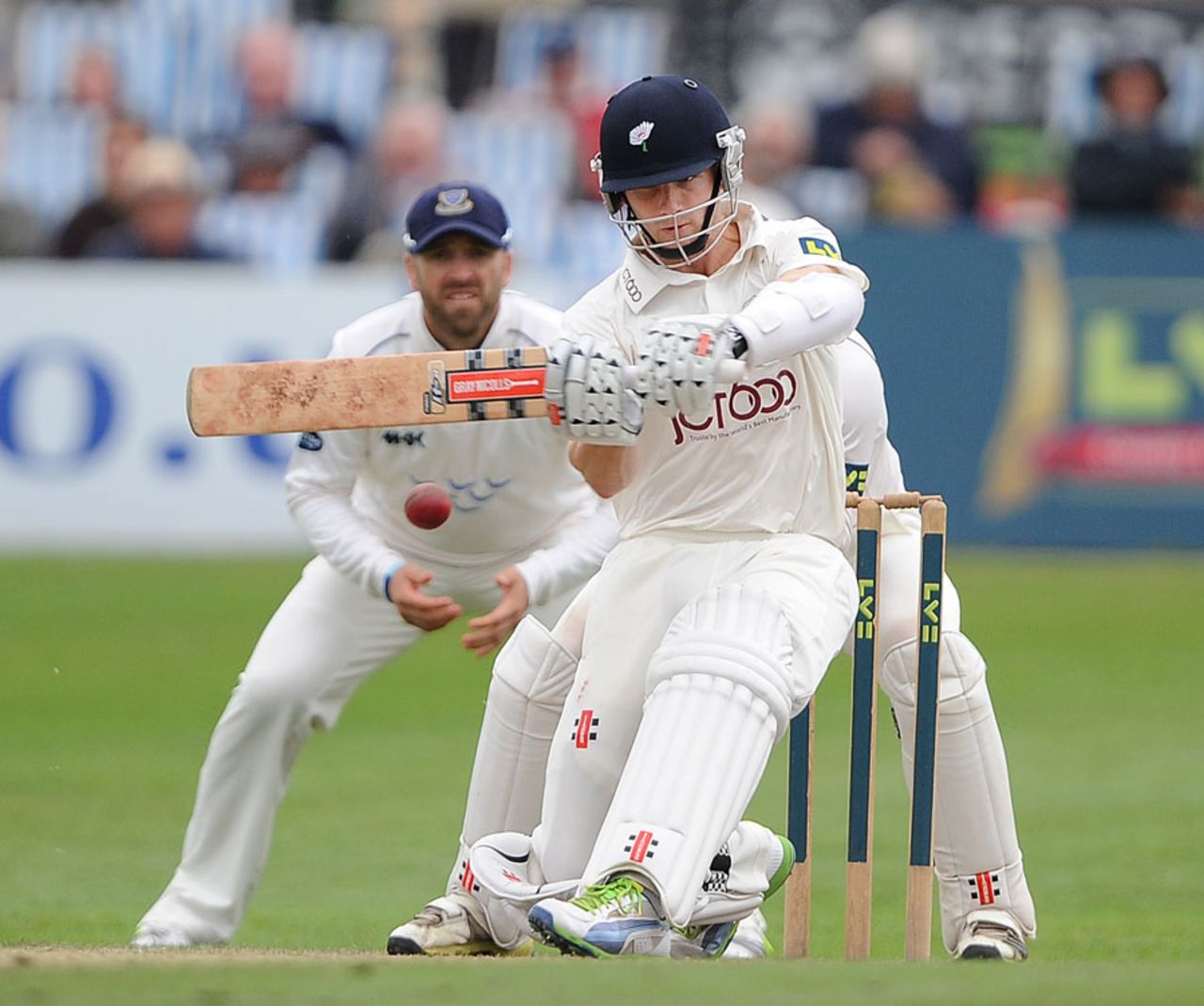 Kane Williamson pulls on his way to a half-century on day two, Sussex v Yorkshire, County Championship, Division One, Hove, 2nd day, September, 12, 2013