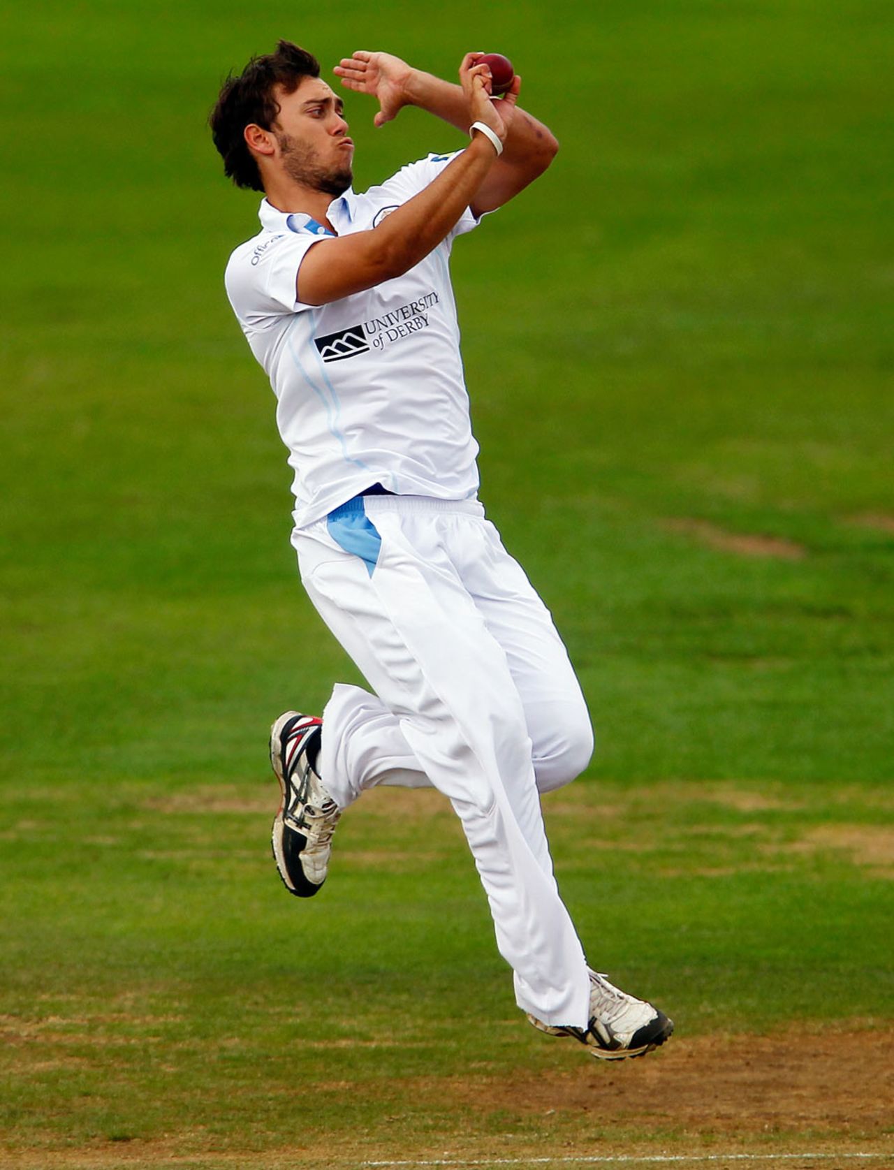 Alex Hughes went wicketless in his first spell, Derbyshire v Durham, County Championship, Division One, Derby, 3rd day, September, 13, 2013