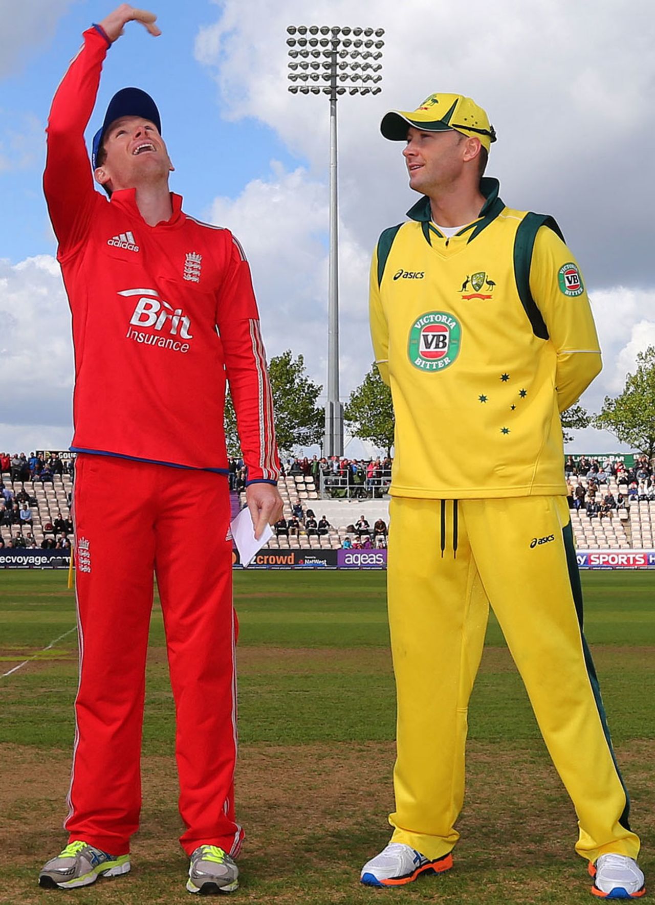 Michael Clarke won the final toss of the tour and chose to bat first, England v Australia, 5th Natwest ODI, Ageas Bowl, September, 14, 2013