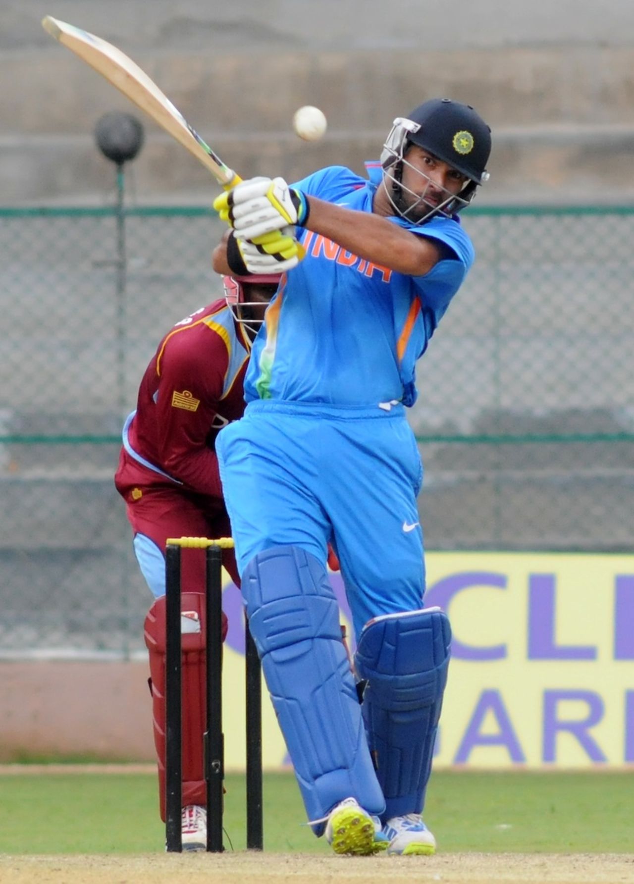 Yuvraj Singh top-scored for India A again, India A v West Indies A, 2nd unofficial ODI, Bangalore, September 17, 2013