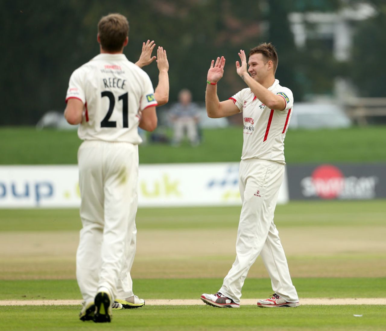 Kyle Jarvis took a wicket in his second over for Lancashire, Kent v Lancashire, County Championship, Division Two, Canterbury, 2nd day, September 25, 2013