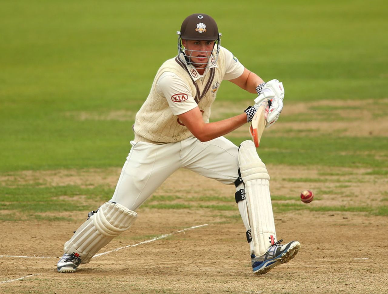 Dominic Sibley was batting in only his fourth first-class innings, Surrey v Yorkshire, County Championship, Division One, The Oval, 2nd day September 25, 2013