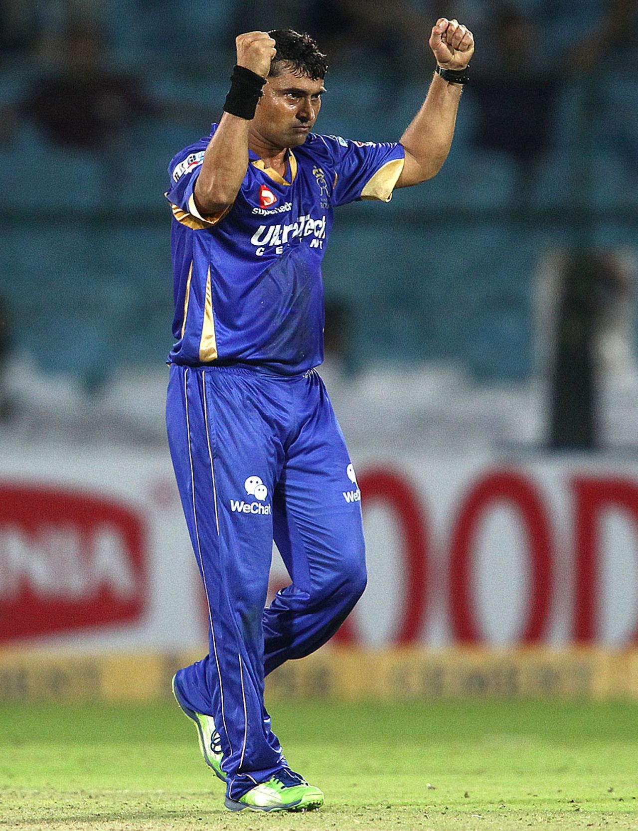 Pravin Tambe finished with 4 for 15, Lions v Rajasthan Royals, Group A, Champions League 2013, Jaipur, September 25, 2013