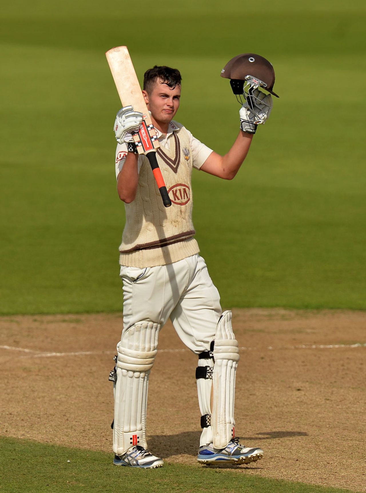 Dominic Sibley became Surrey's youngest first-class centurion, Surrey v Yorkshire, County Championship, Division One, The Oval, 3rd day September 26, 2013