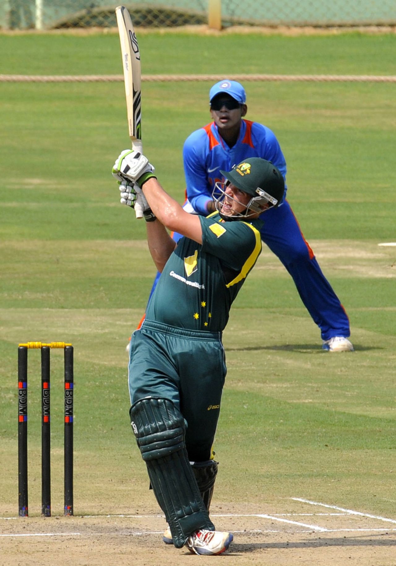 Kelvin Smith struck 74, India Under-19s v Australia Under-19s, Quadrangular Under-19 Series, Visakhapatnam, Sep 27, 2013