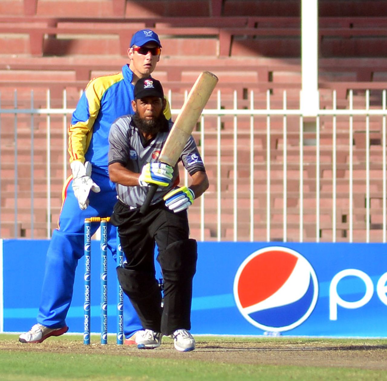 Mohammad Shafiq struck a 40-ball 43, United Arab Emirates v Namibia, ICC World Cricket League Championship, Sharjah, September 27, 2013
