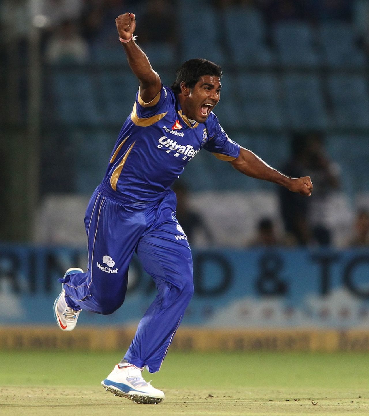 Rahul Shukla took three wickets in an over, Rajasthan Royals v Otago, Champions League 2013, Jaipur, October 1, 2013