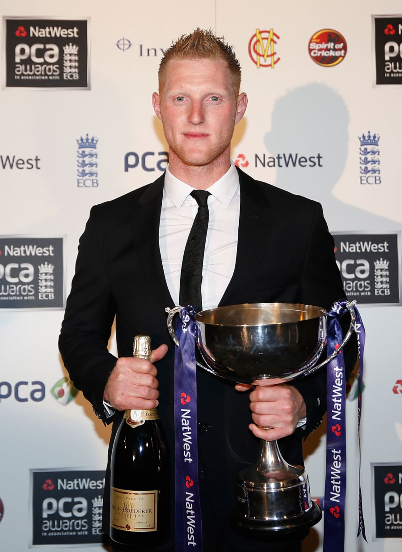 Ben Stokes took the PCA Young Player of the Year award, London, October 3, 2013