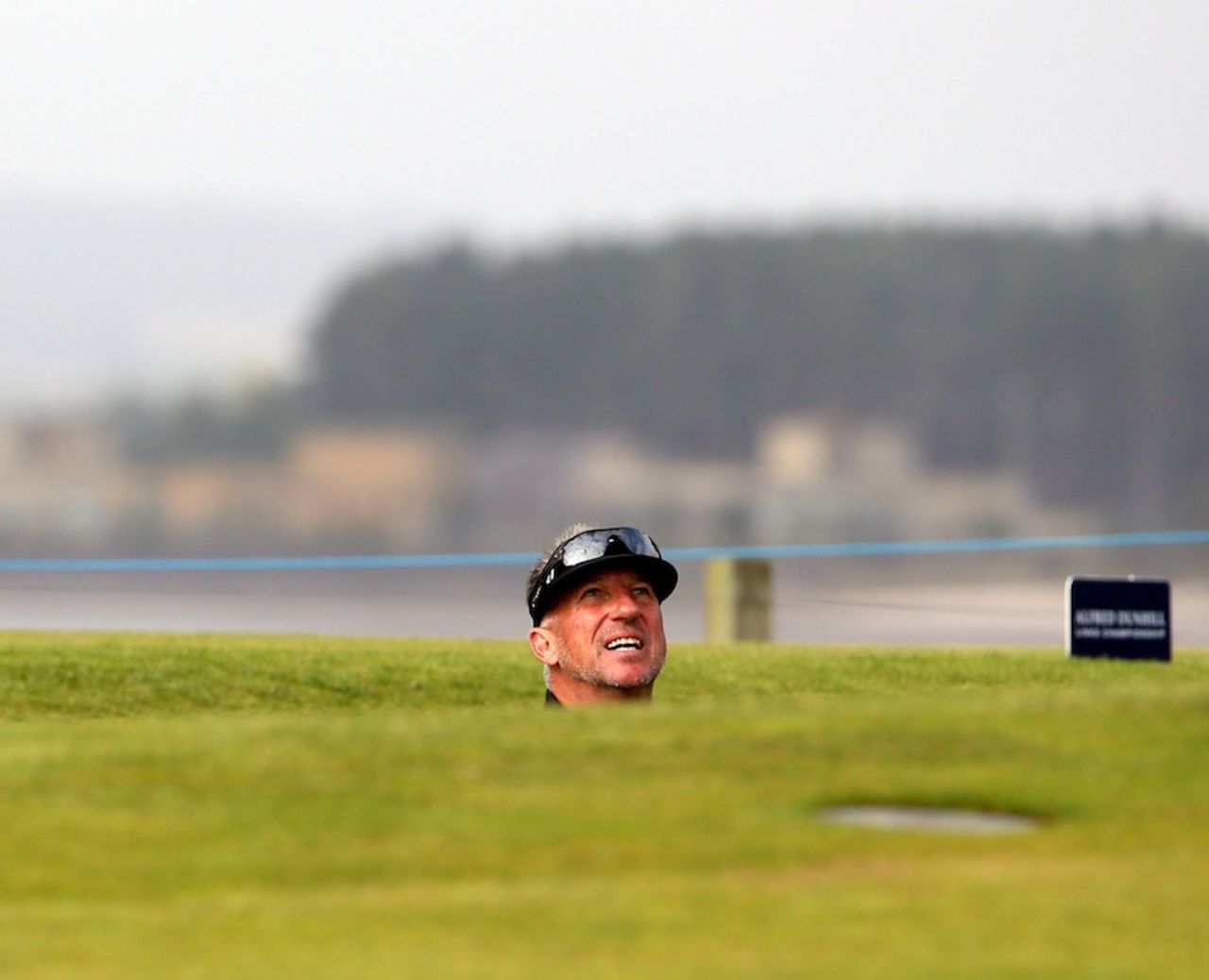 Ian Botham on the fairway during a golf competition in Scotland, Fife, September 29, 2013