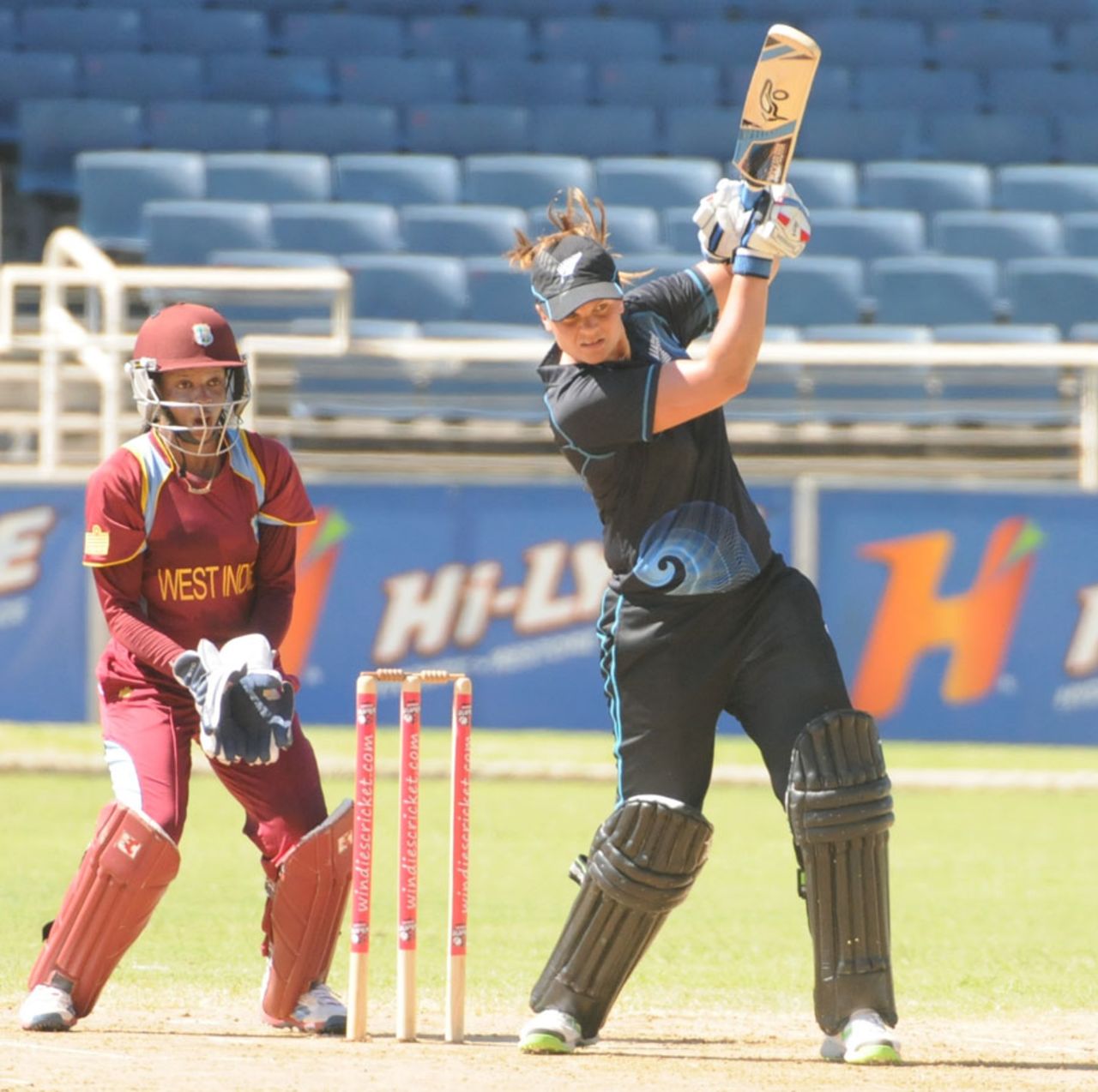 Suzie Bates scored her fifth ODI hundred, hitting 110 off 133 balls, West Indies v New Zealand, 1st Women's ODI, Kingston, October 6, 2013