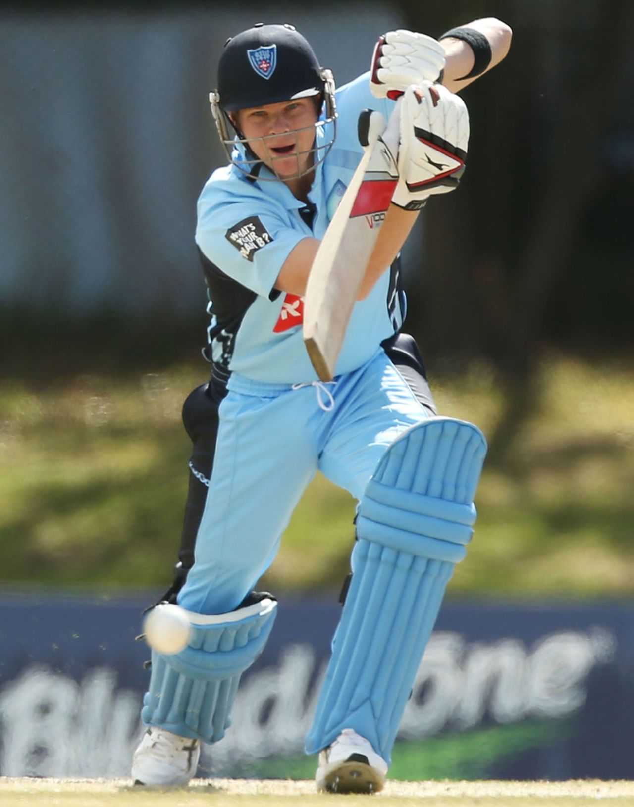 Steven Smith works one away to the off side, New South Wales v Victoria, Ryobi One-Day Cup, 4th match, Sydney, October 7, 2013