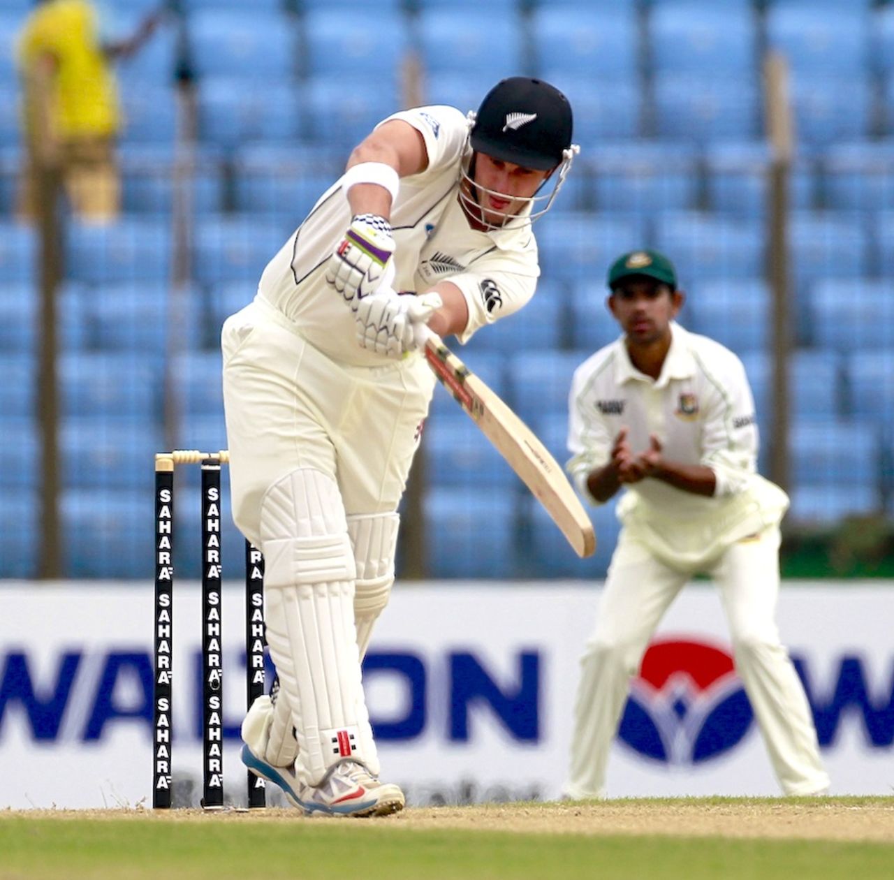 Hamish Rutherford works one off his pads, Bangladesh v New Zealand, 1st Test, Chittagong, day 1, October 9, 2013