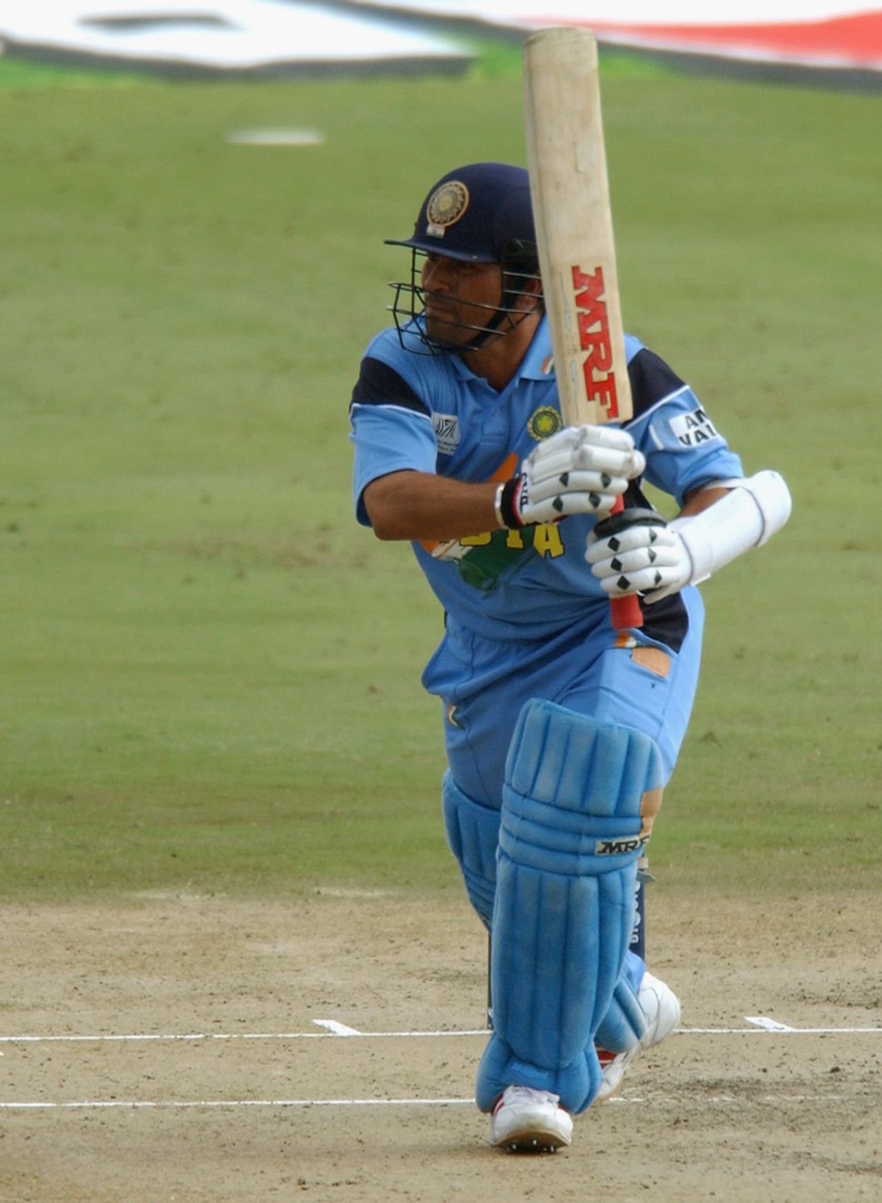 Sachin Tendulkar plays a classic cover drive, India v Pakistan, Centurion, World Cup, 1 March, 2003