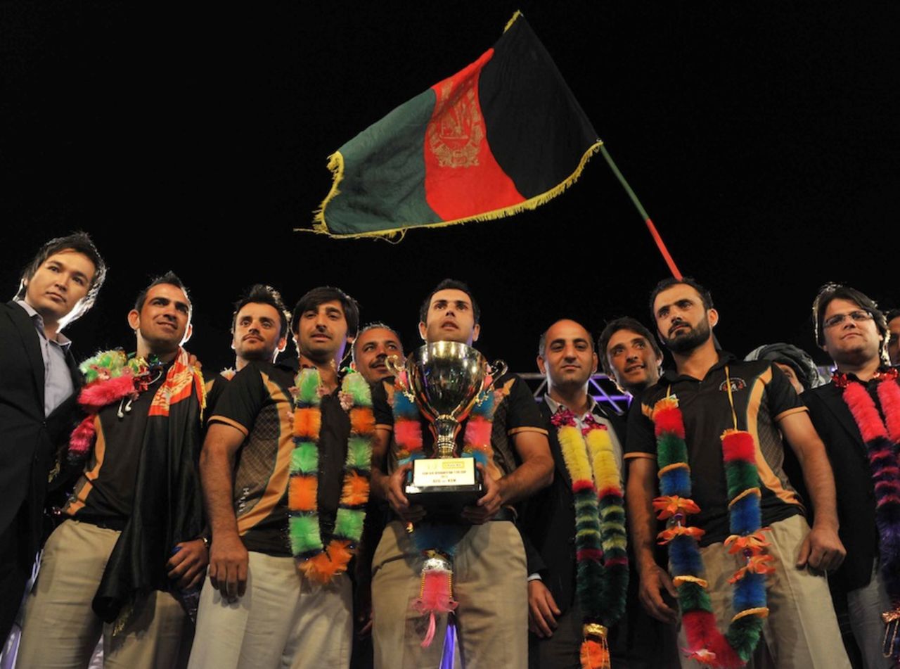 The Afghanistan team received a grand welcome, Kabul, October 12, 2013