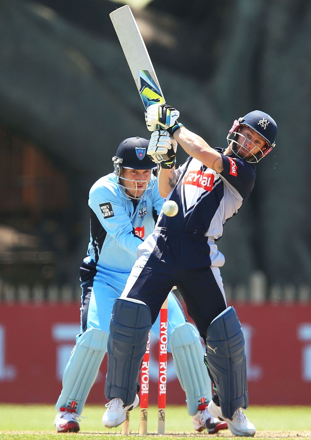 Matthew Wade struck an 81-ball 85 and top-scored for Victoria, New South Wales v Victoria, Ryobi One-Day Cup, Sydney, October 20, 2013