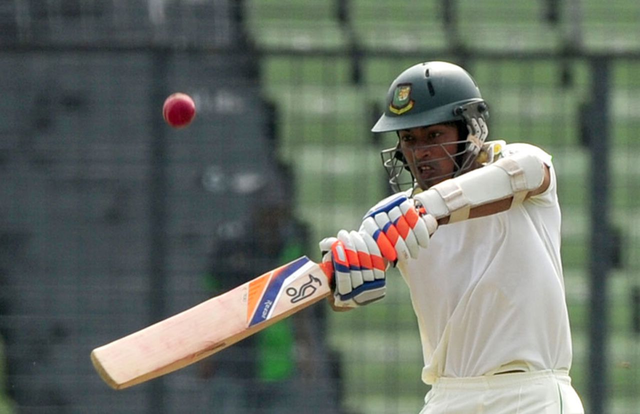 Anamul Haque had another poor start, falling to Trent Boult for 7, Bangladesh v New Zealand, 2nd Test, 1st day, Mirpur, October 21, 2013