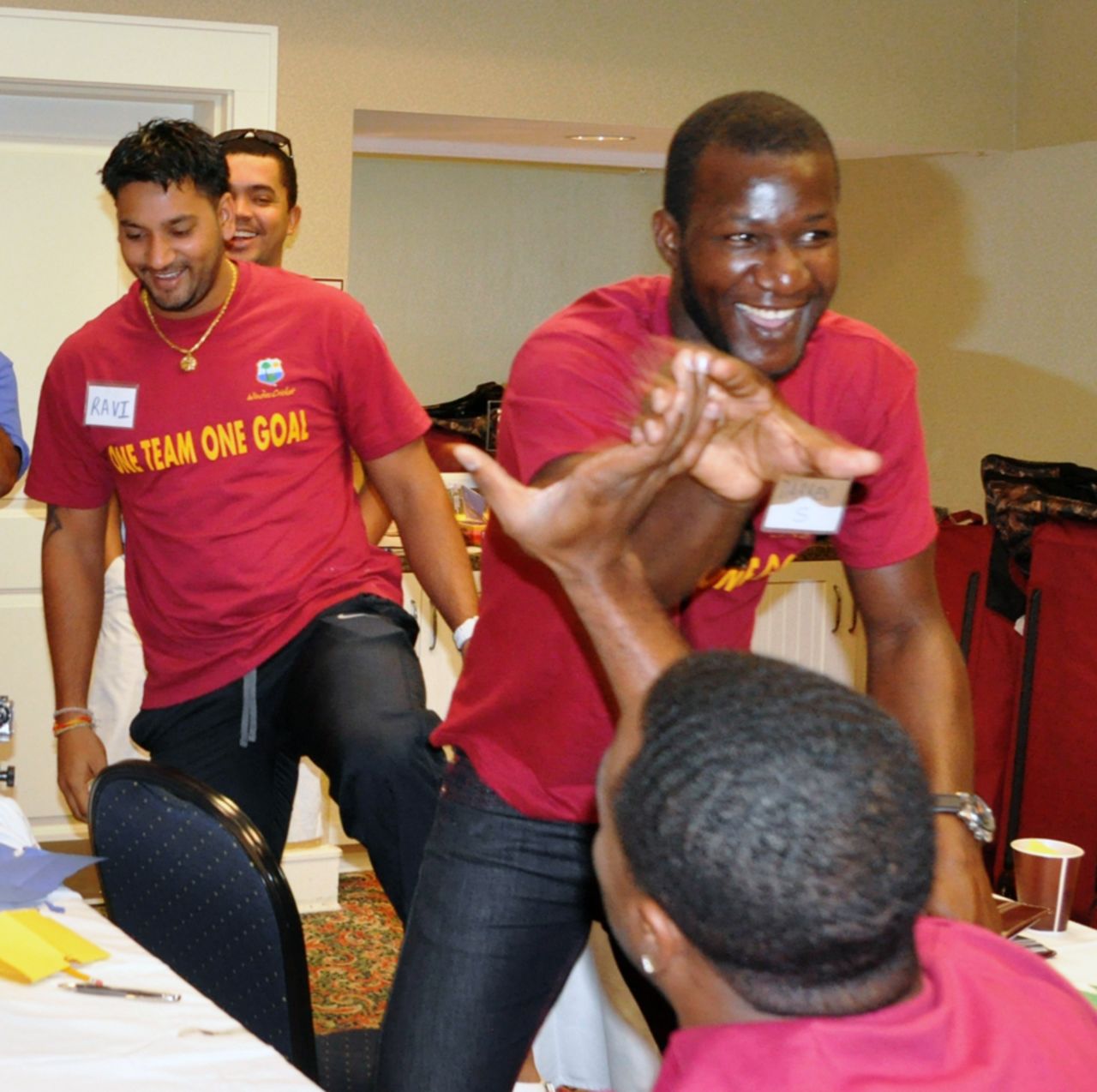 West Indies have some fun on their Elite Team Tour of the USA, Florida, October 21, 2013
