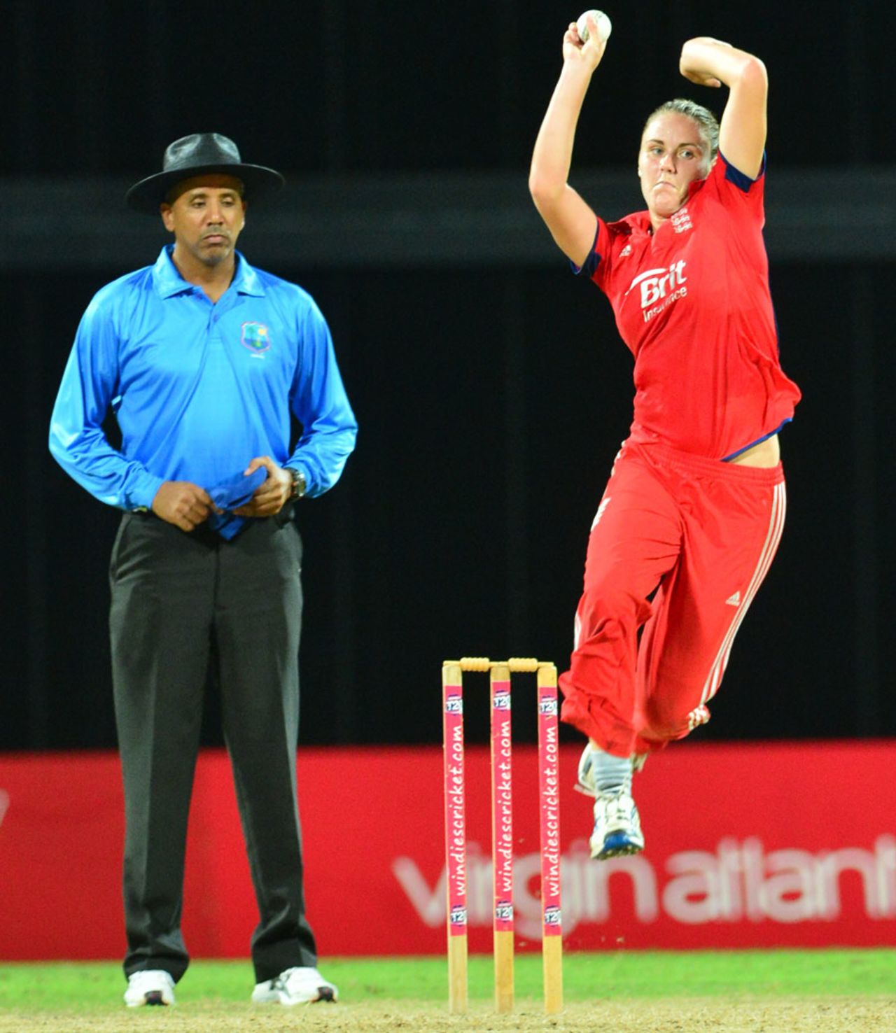 Natalie Sciver took a hat-trick against New Zealand Women, England Women v New Zealand Women, West Indies Tri-Nation Series, Barbados, October 22, 2013