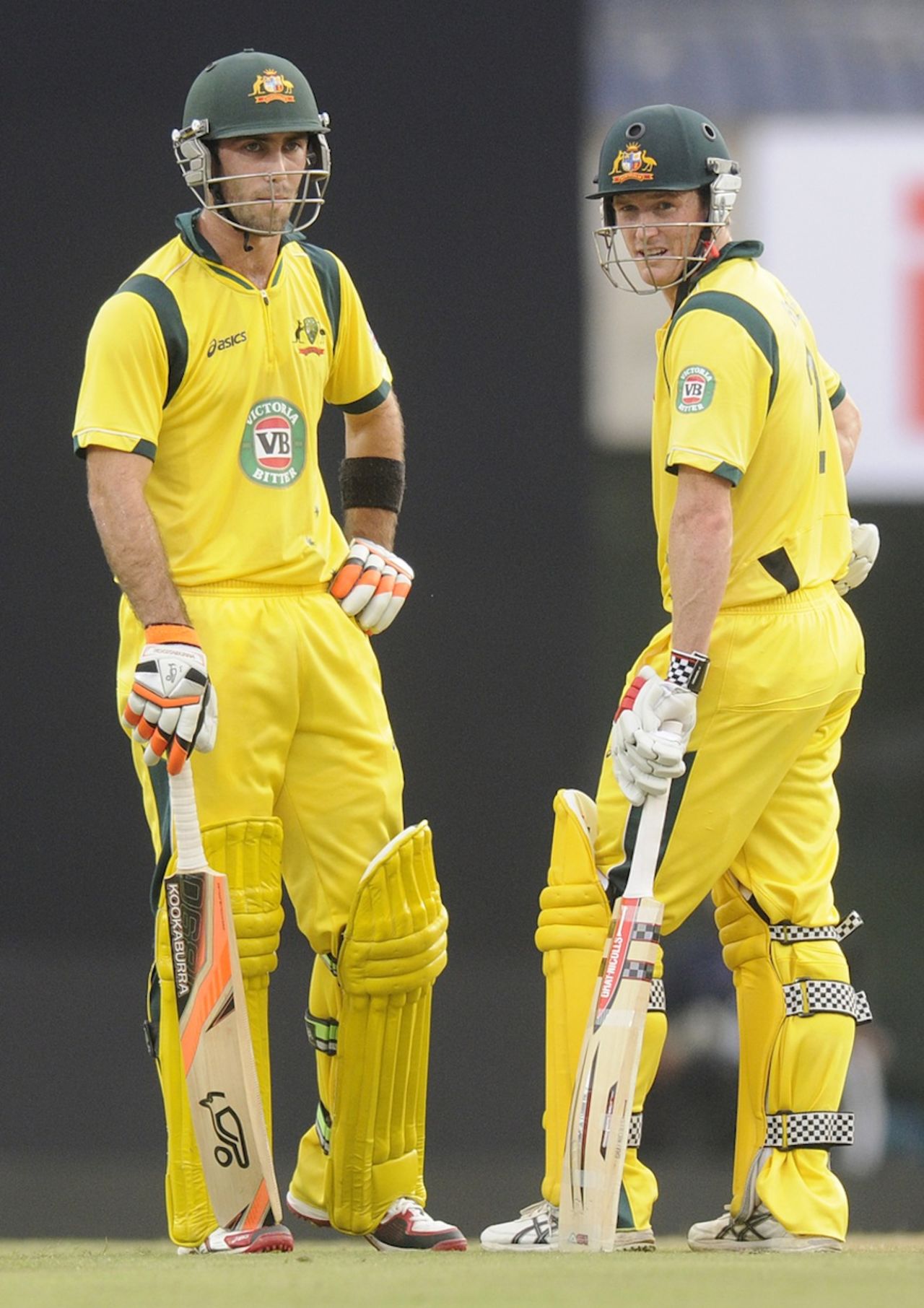 Glenn Maxwell and George Bailey averted a middle-order collapse, India v Australia, 4th ODI, Ranchi, October 23, 2013