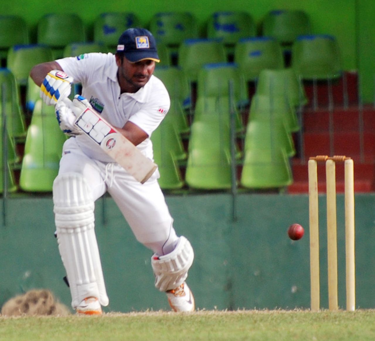 Kumar Sangakkara hits through the off side during his 169, Board XI v Sri Lanka A, SLC Four-day Triangular Tournament, SSC, 2nd day, October 23, 2013
