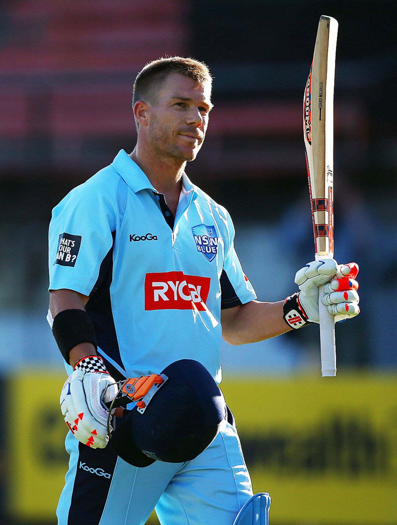 David Warner broke an Australian record by smashing 197 in a one-day match for New South Wales, Victoria v New South Wales, Ryobi Cup, Elimination Final, Sydney, October 24, 2013